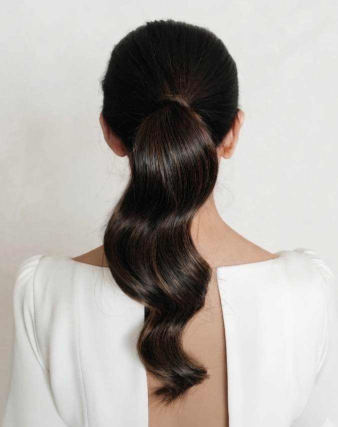 Coleta ondas glam novia baja